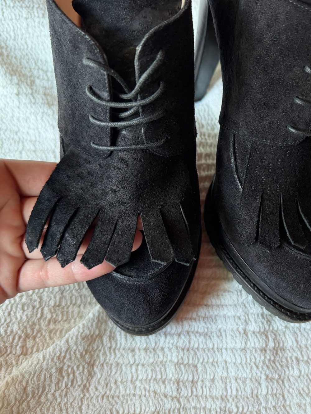 Rare Vintage Giorgio Armani Black Label Platform Oxford Heels - Picture 8 of 9